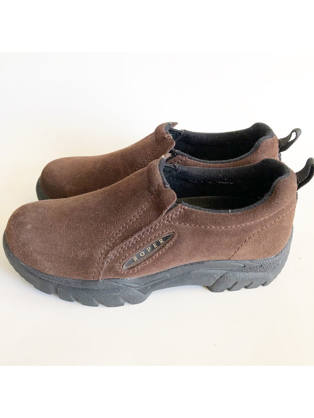 Roper Slip On Brown Leather 7 Comfort Shoe